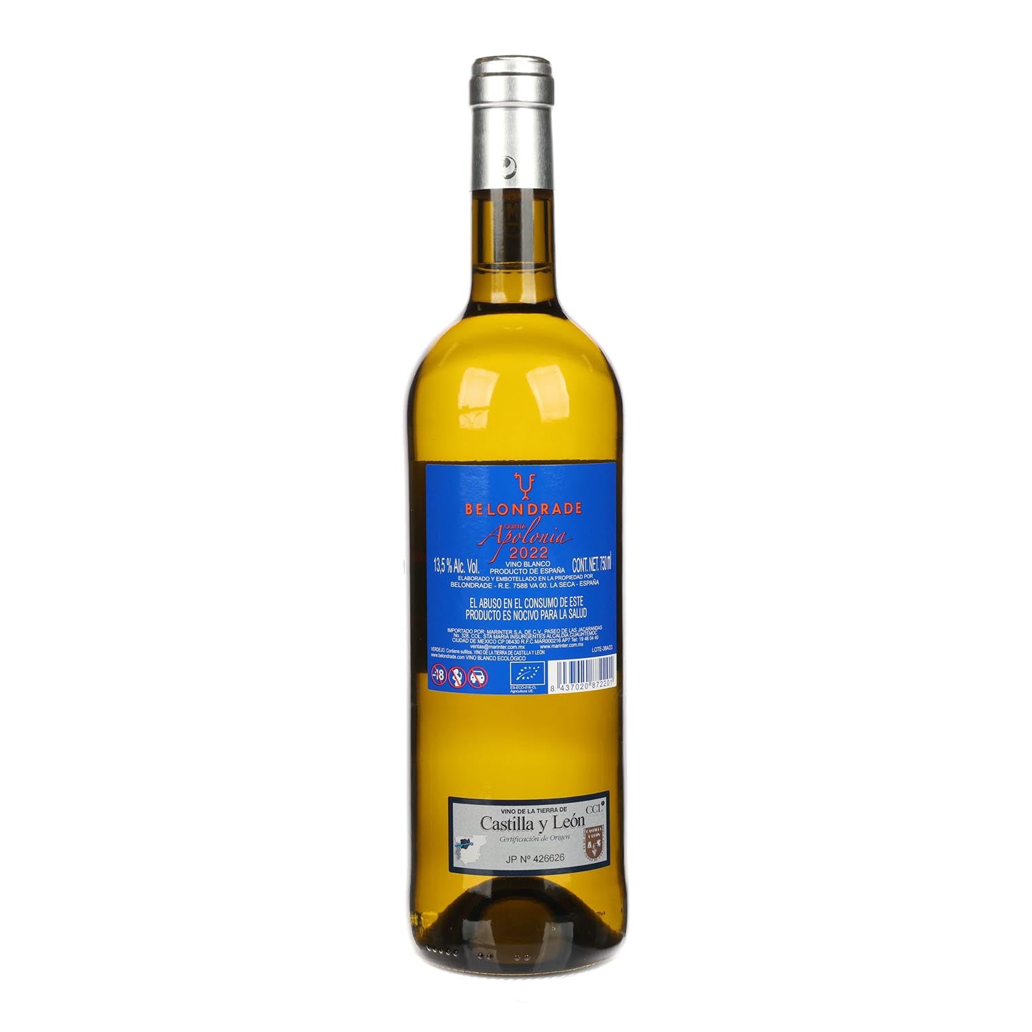 Vino Blanco Belondrade Quinta Apolonia 2022 de 750 ml