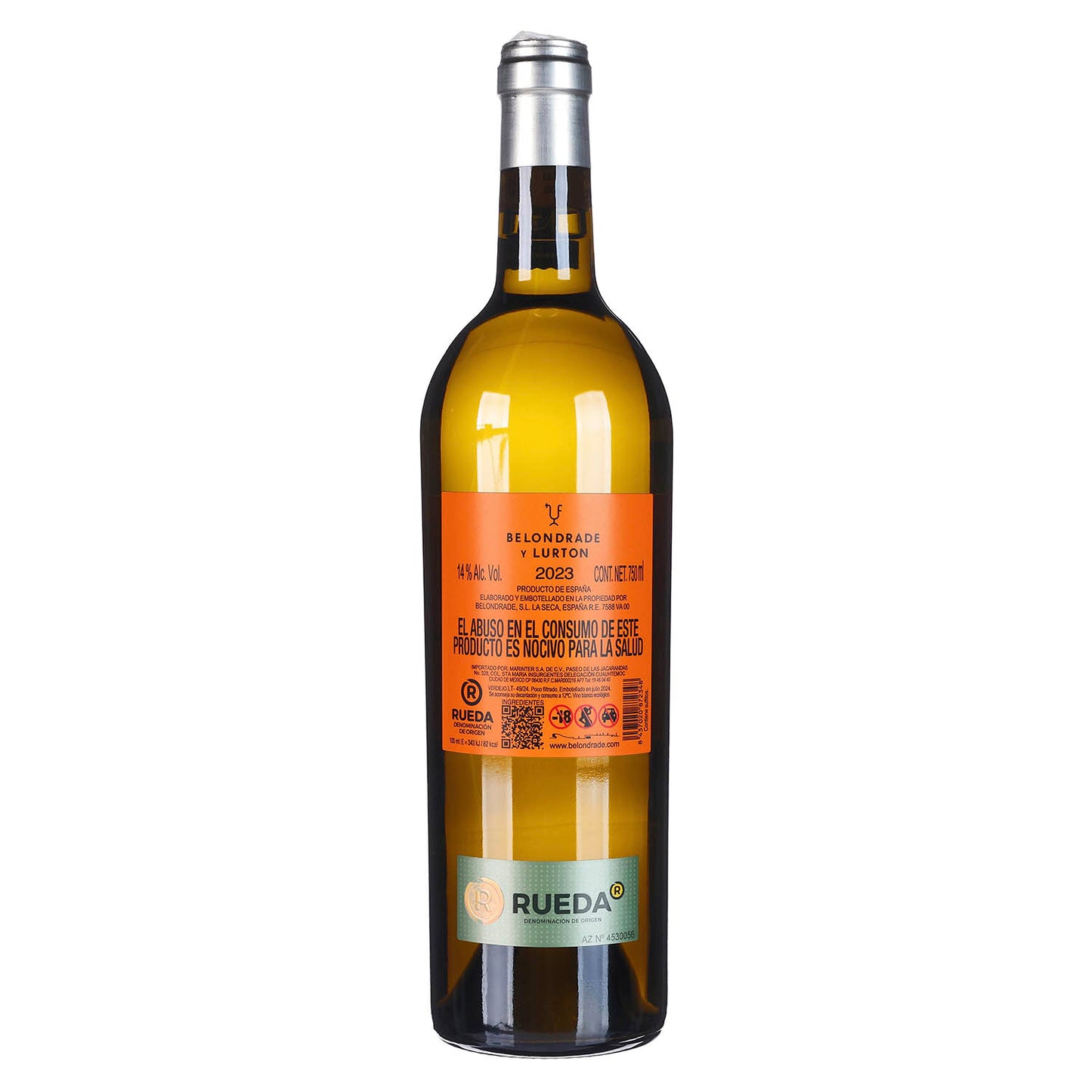 Vino Blanco Belondrade y Lurton 2023 de 750 ml - España
