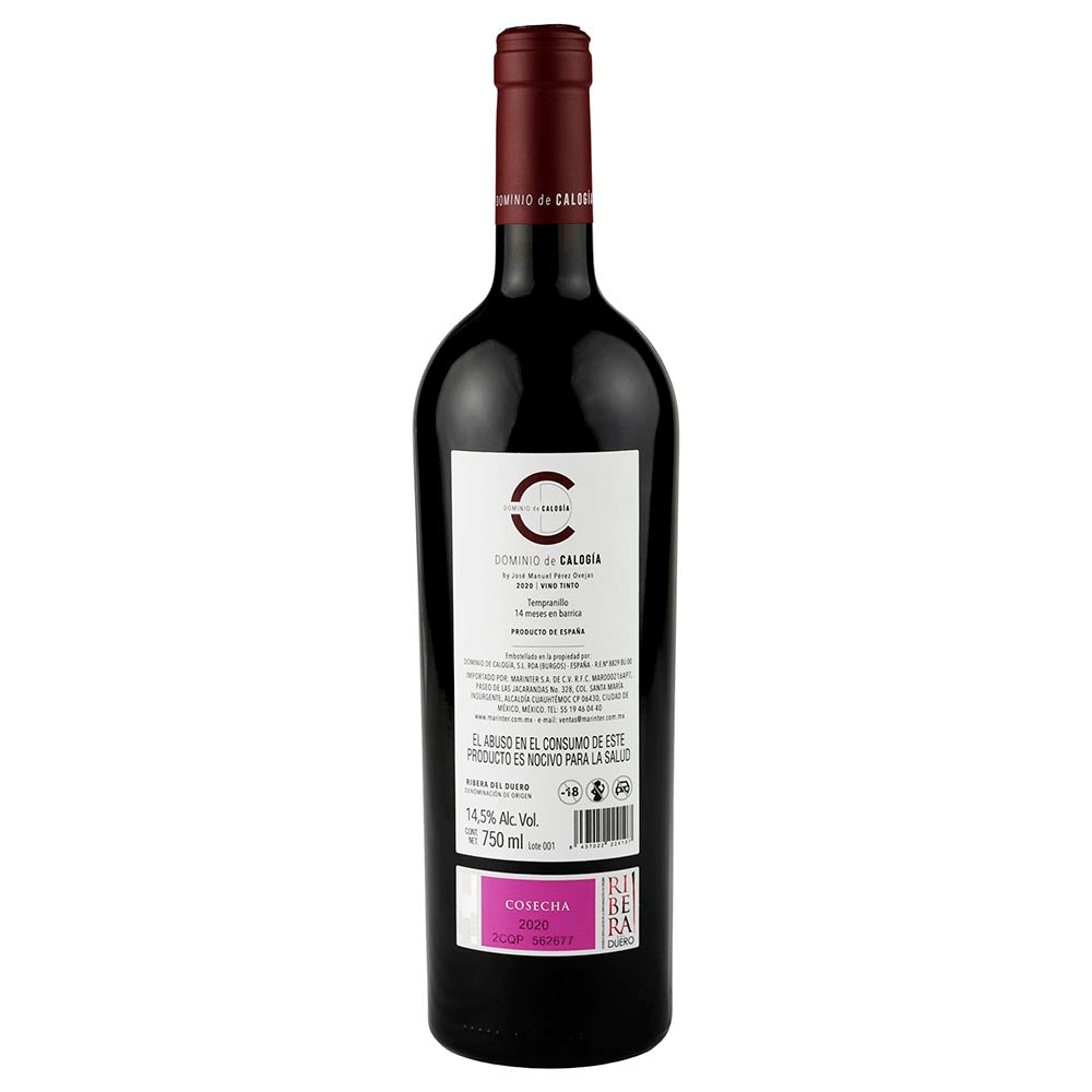 Vino Tinto - Dominio de Calogía 2020 de 750 ml - España