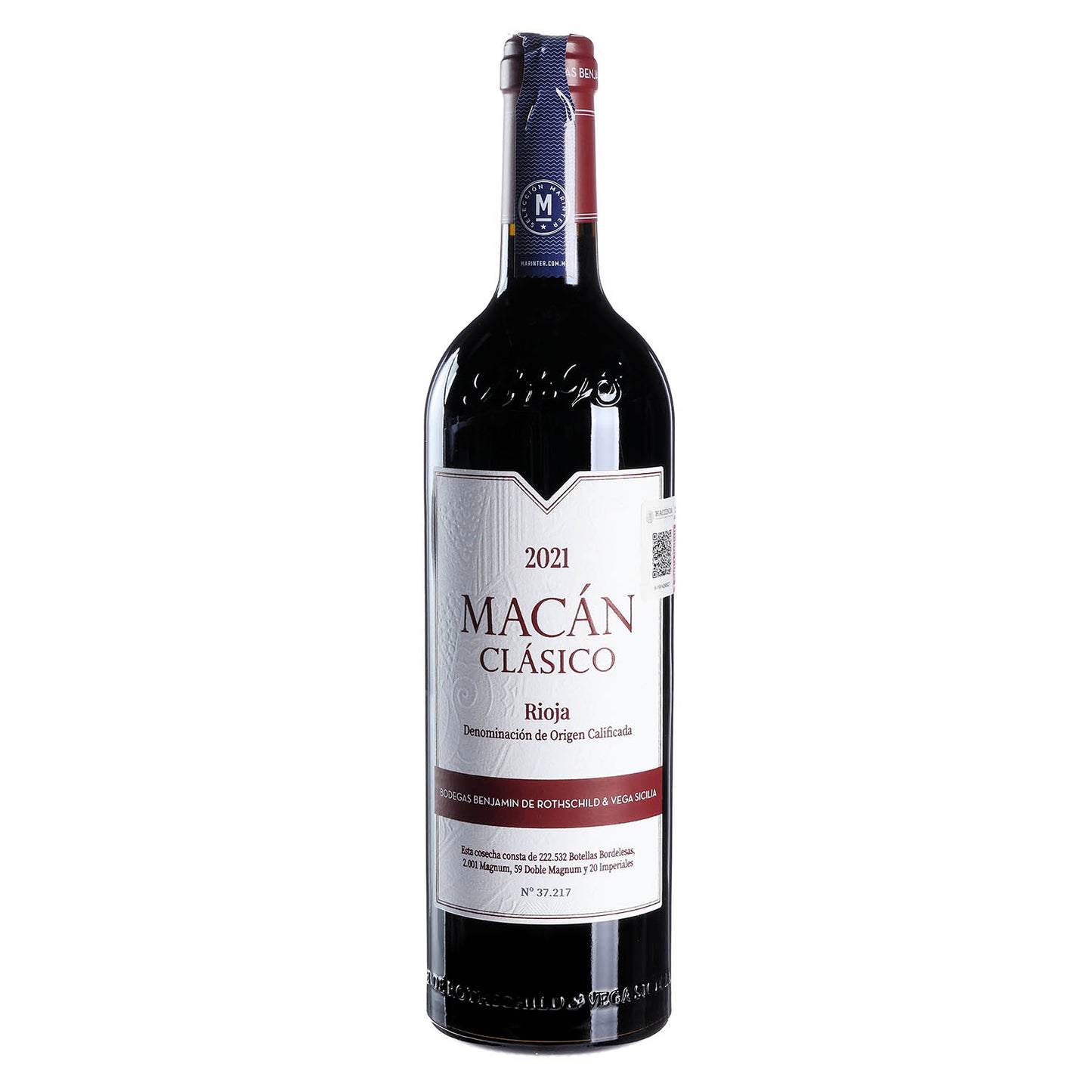 Vino Tinto Macan Clasico 2021 de 750 ml - España