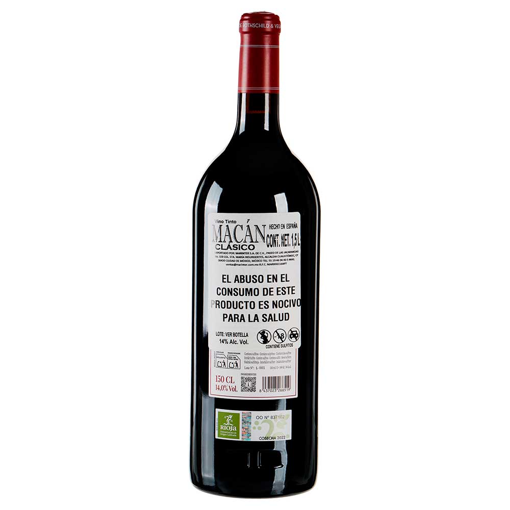 Vino Tinto Macan Clasico 2022 de 1500 ml - España