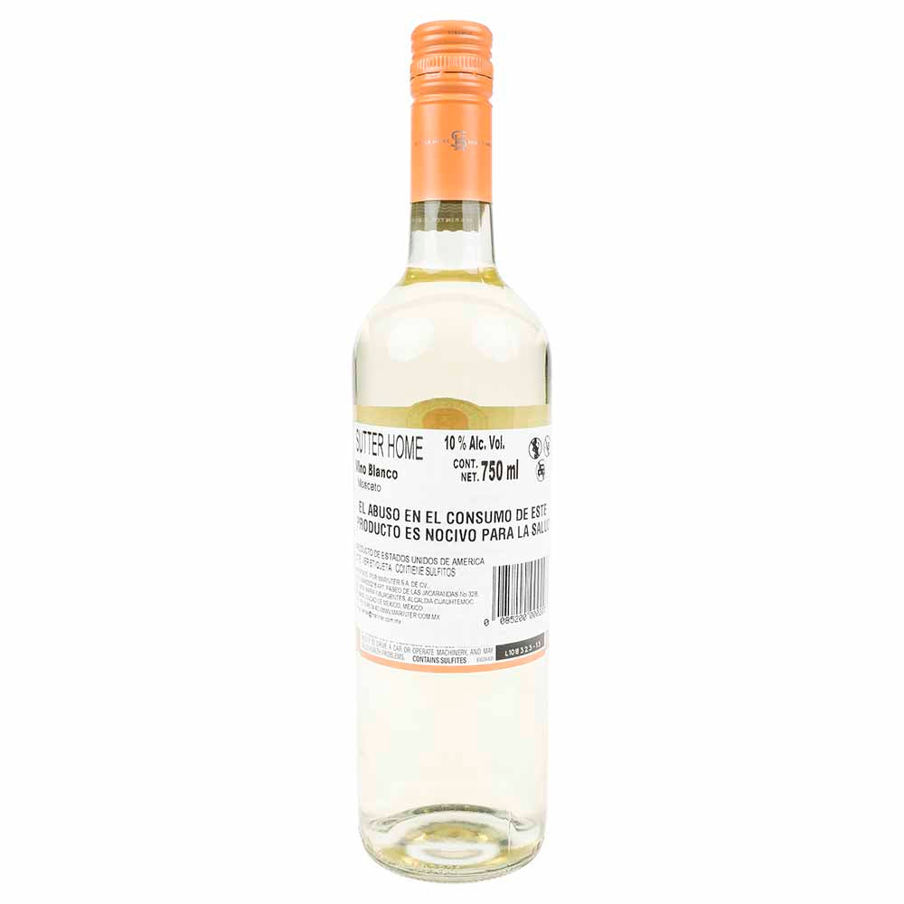Vino Blanco Sutter Home Moscato de 750 ml - Estados Unidos