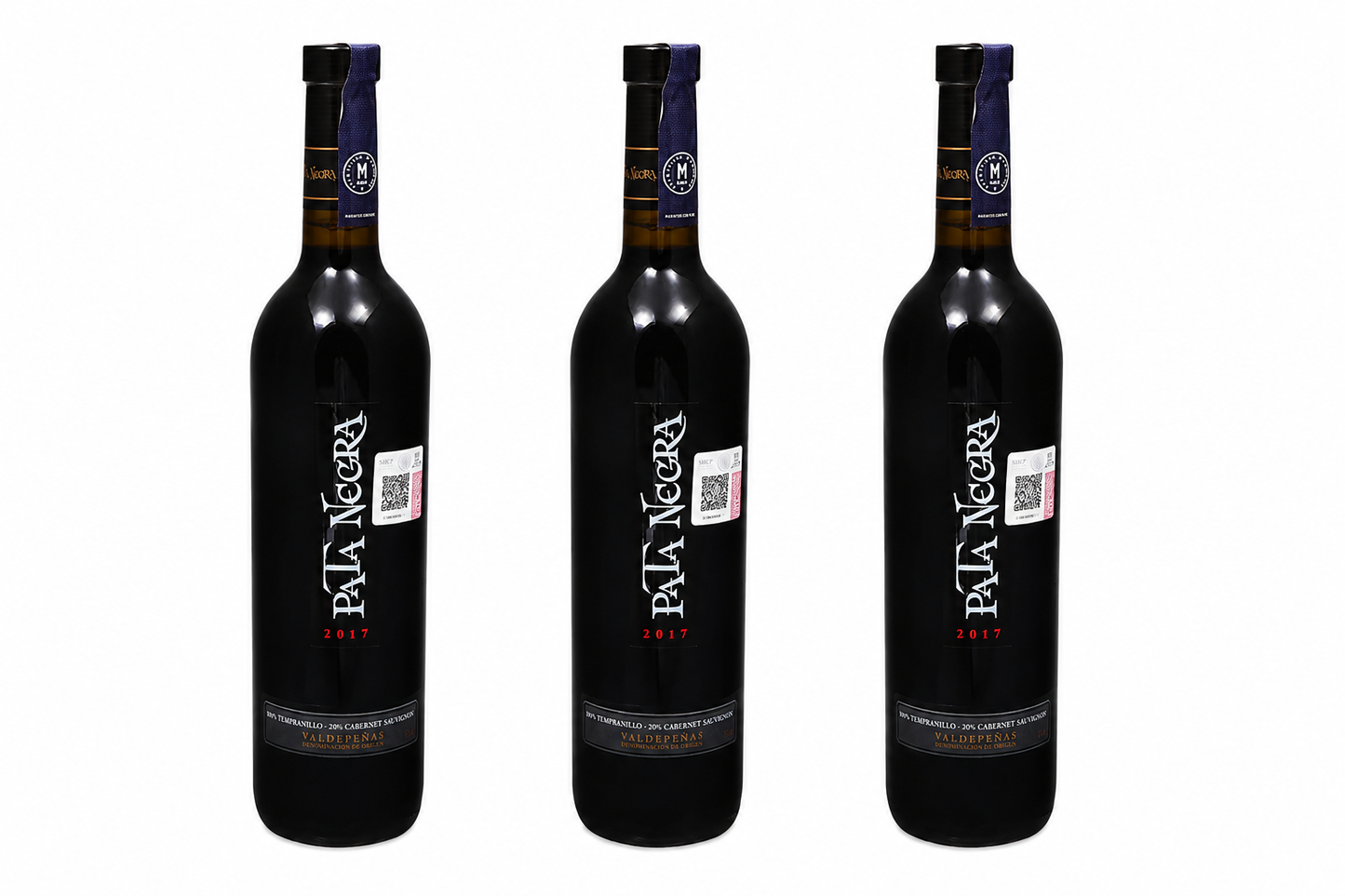 PROMO 3X2 - Vino Tinto Pata Negra Valdepeñas Bi-Varietal de 750 ml