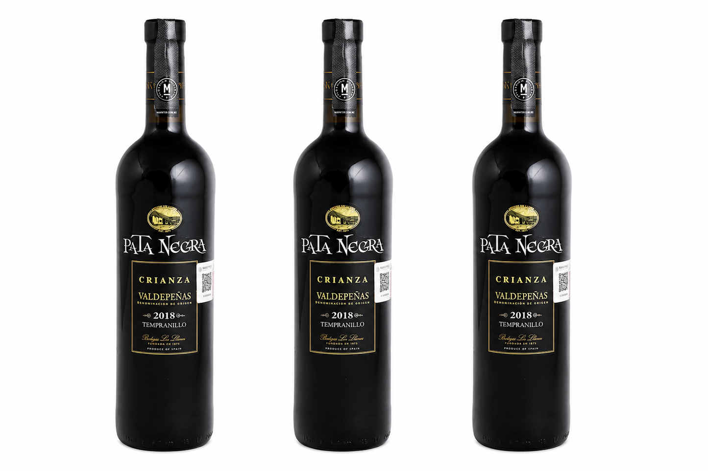 PROMO 3X2 - Vino Tinto Pata Negra Valdepeñas Crianza de 750 ml