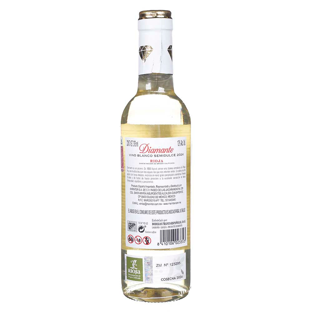 Vino Blanco - Diamante Semidulce de 375 ml - España