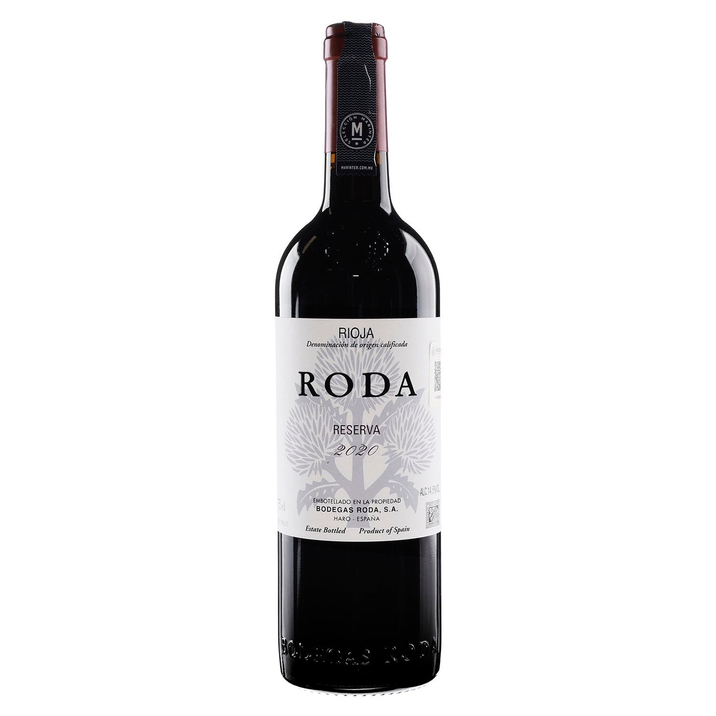 Vino Tinto Roda Reserva 2020 de 750 ml - España