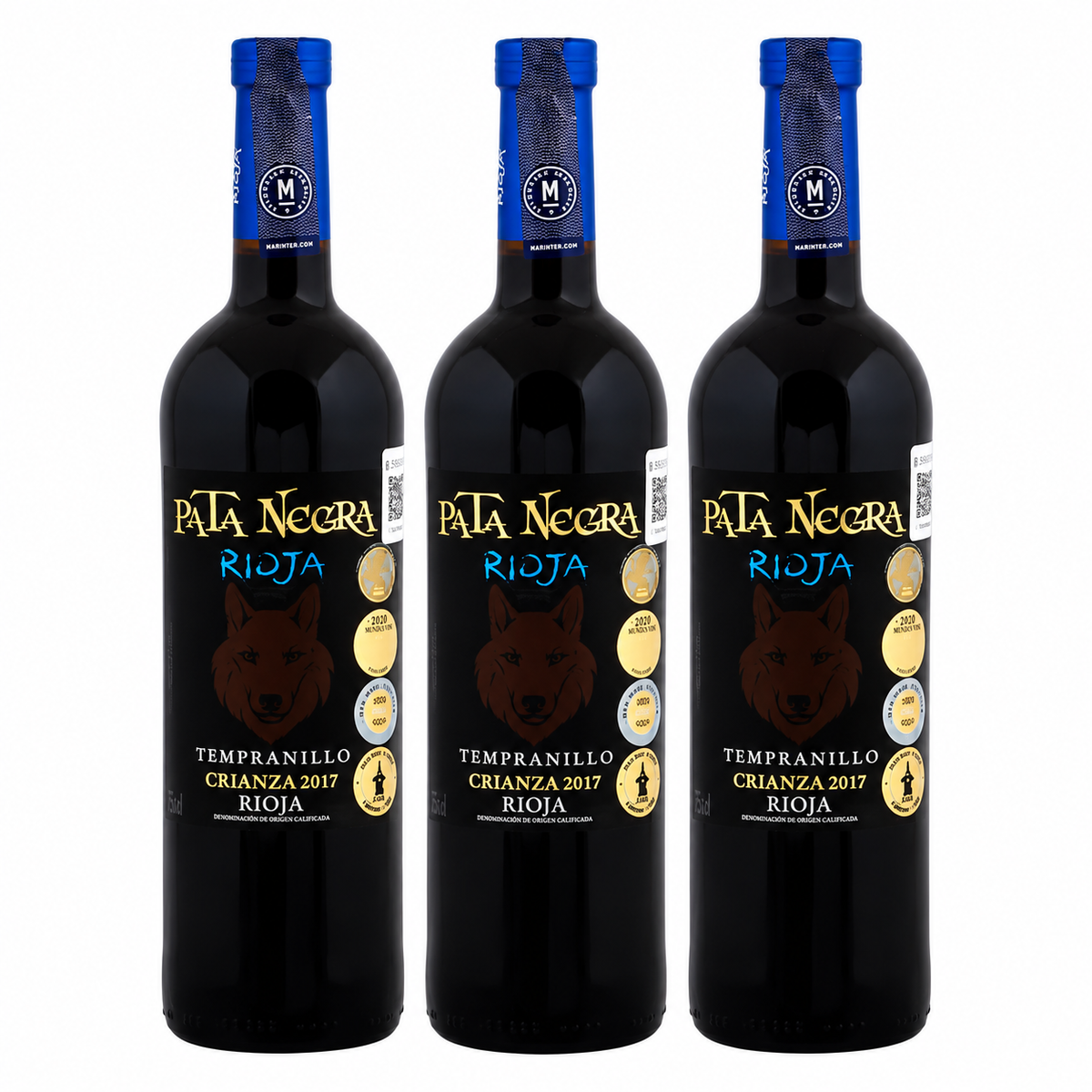 Promo 3x2 - Vino Tinto Pata Negra Tempranillo Rioja Lobo  de 750 ml