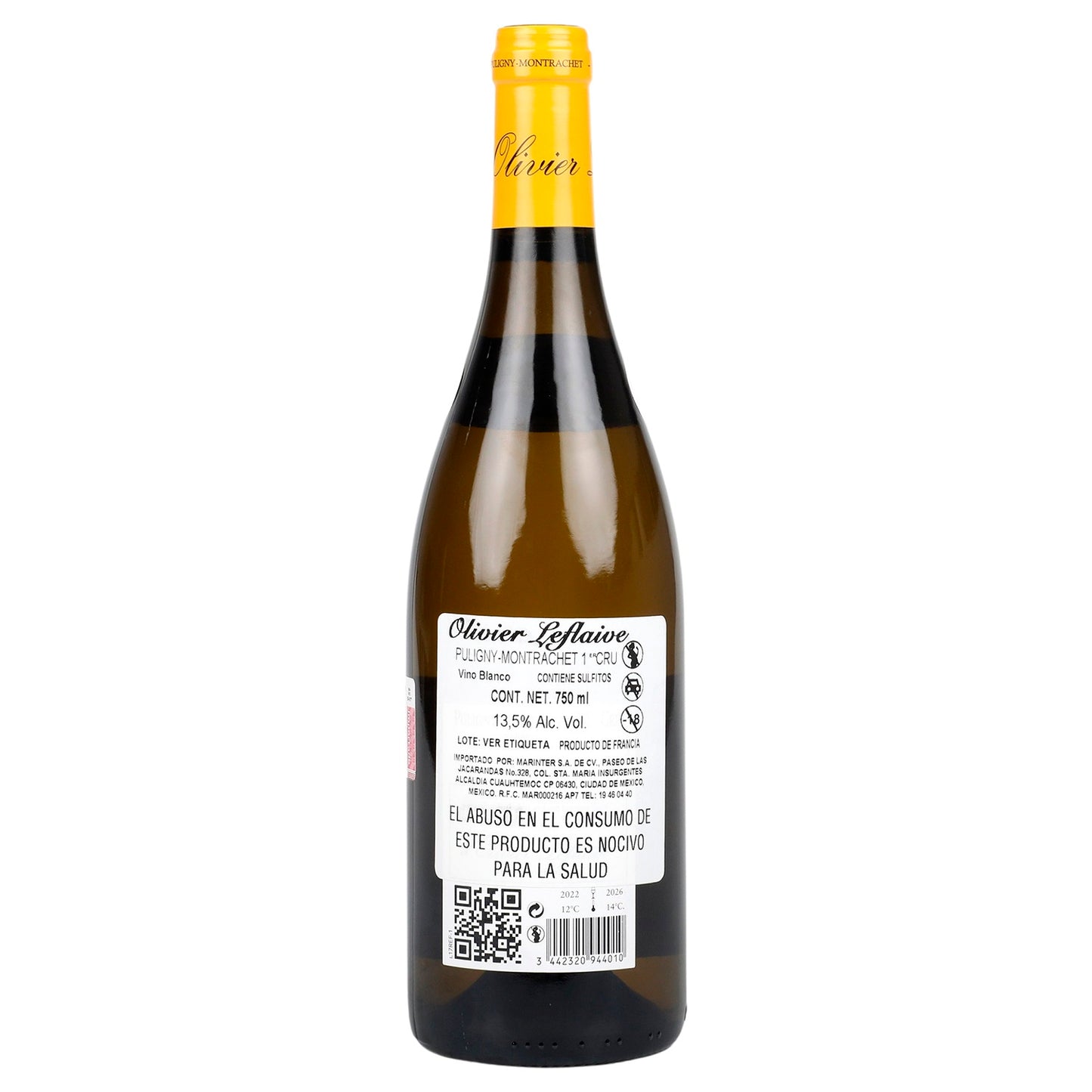 Vino Blanco - Olivier Leflaive Puligny-Montrachet 1erCru 2017 de 750 ml - Francia