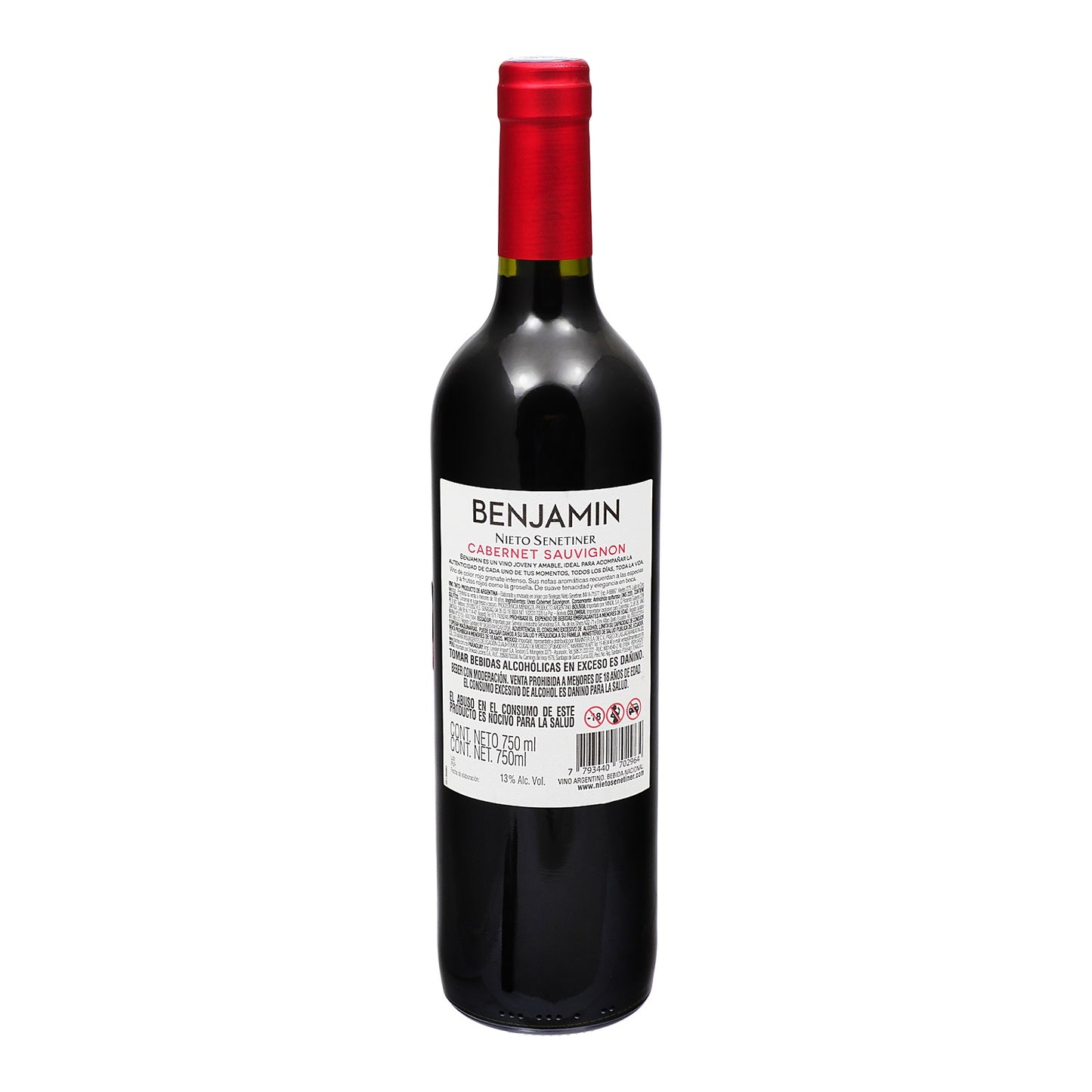 Vino tinto - Benjamin Nieto Senetiner Cabernet Sauvignon - 750  ml - Argentina