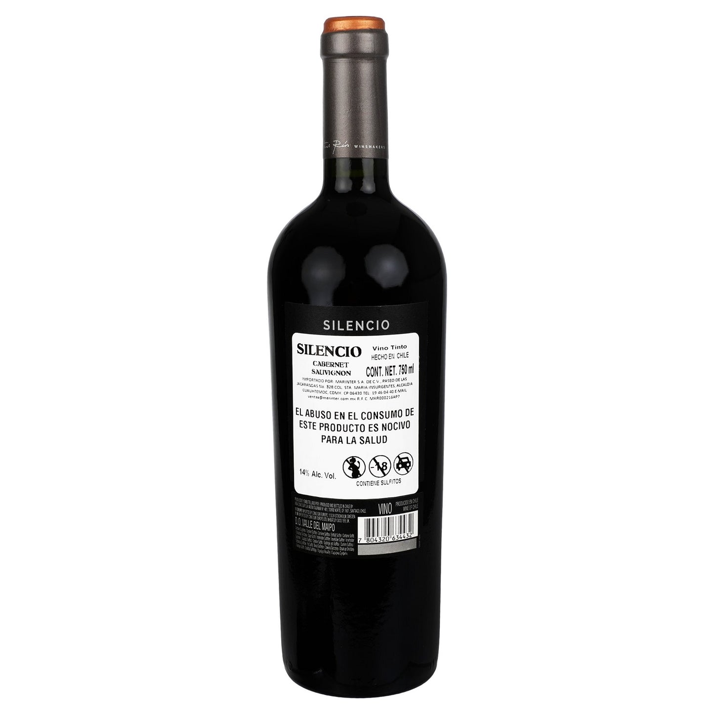 Vino Tinto - Silencio Cabernet Sauvignon - 750 ml - Chile