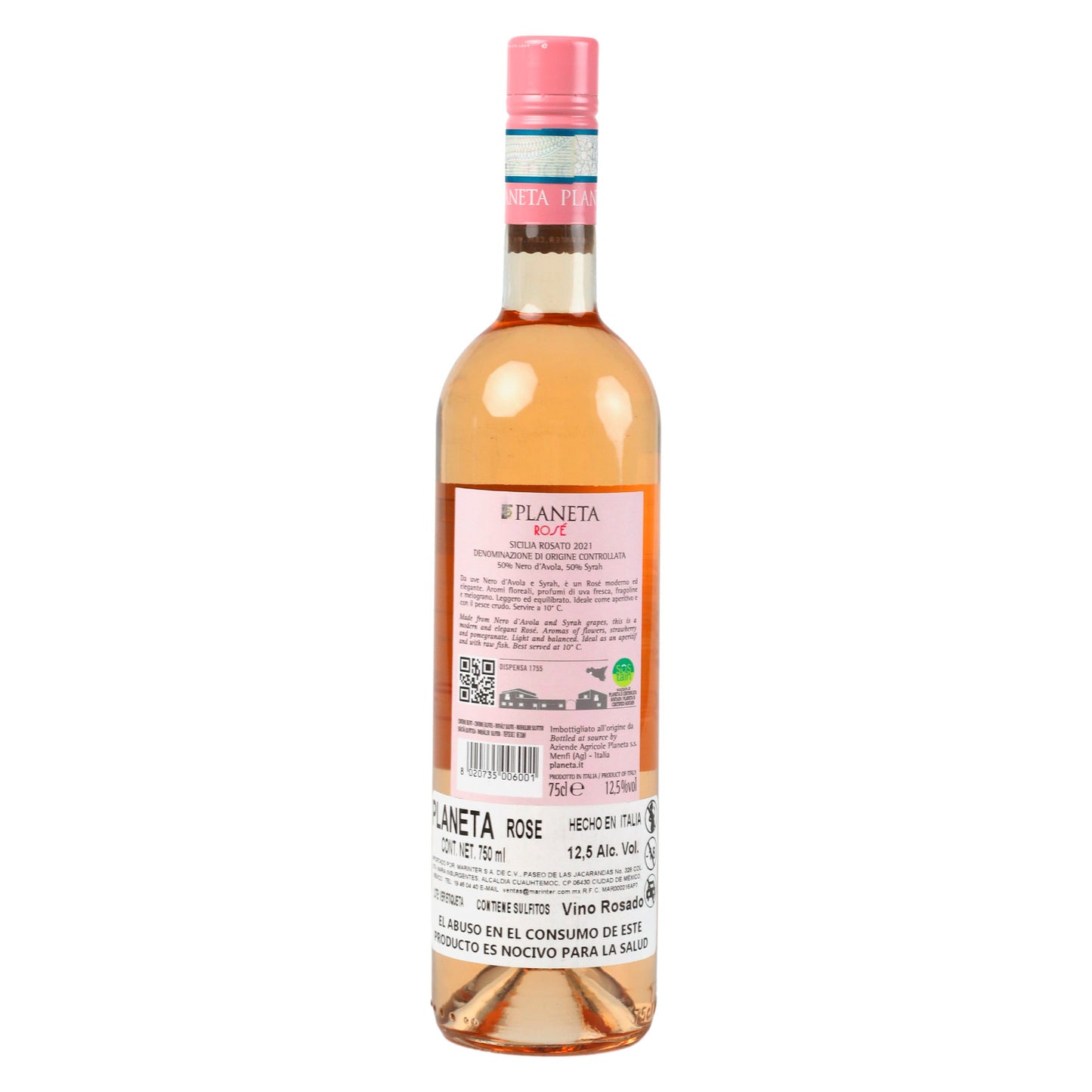 Vino Rosado Planeta Rose 2021 de 750 ml - Italia
