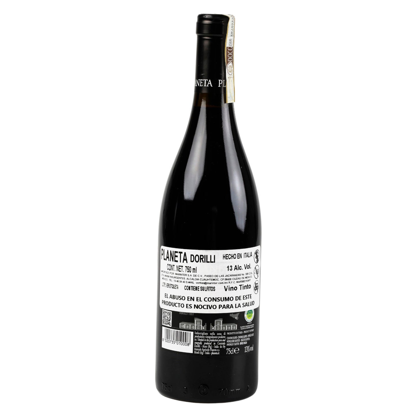 Vino Tinto Planeta Dorilli 2018 de 750 ml - Italia
