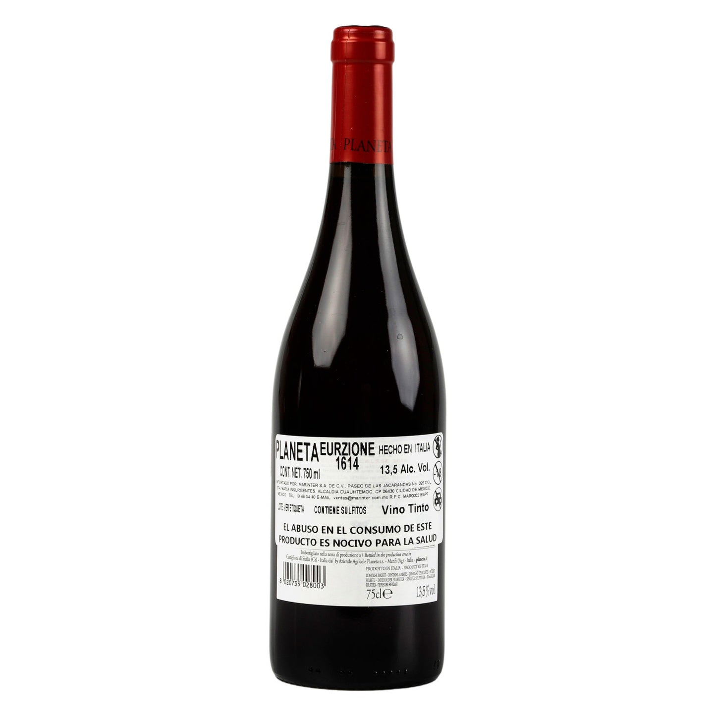 Vino Tinto Planeta Eruzione 1614 2019 de 750 ml - Italia