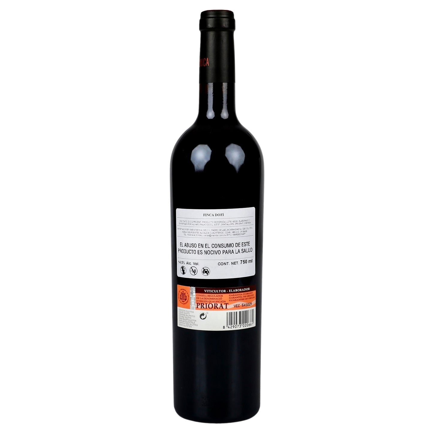 Vino Tinto Finca Dofi 2018 de 750 ml - España