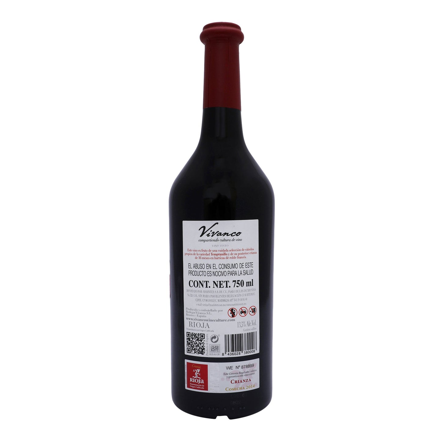 Vino Tinto - Vivanco Crianza 750 ml - España