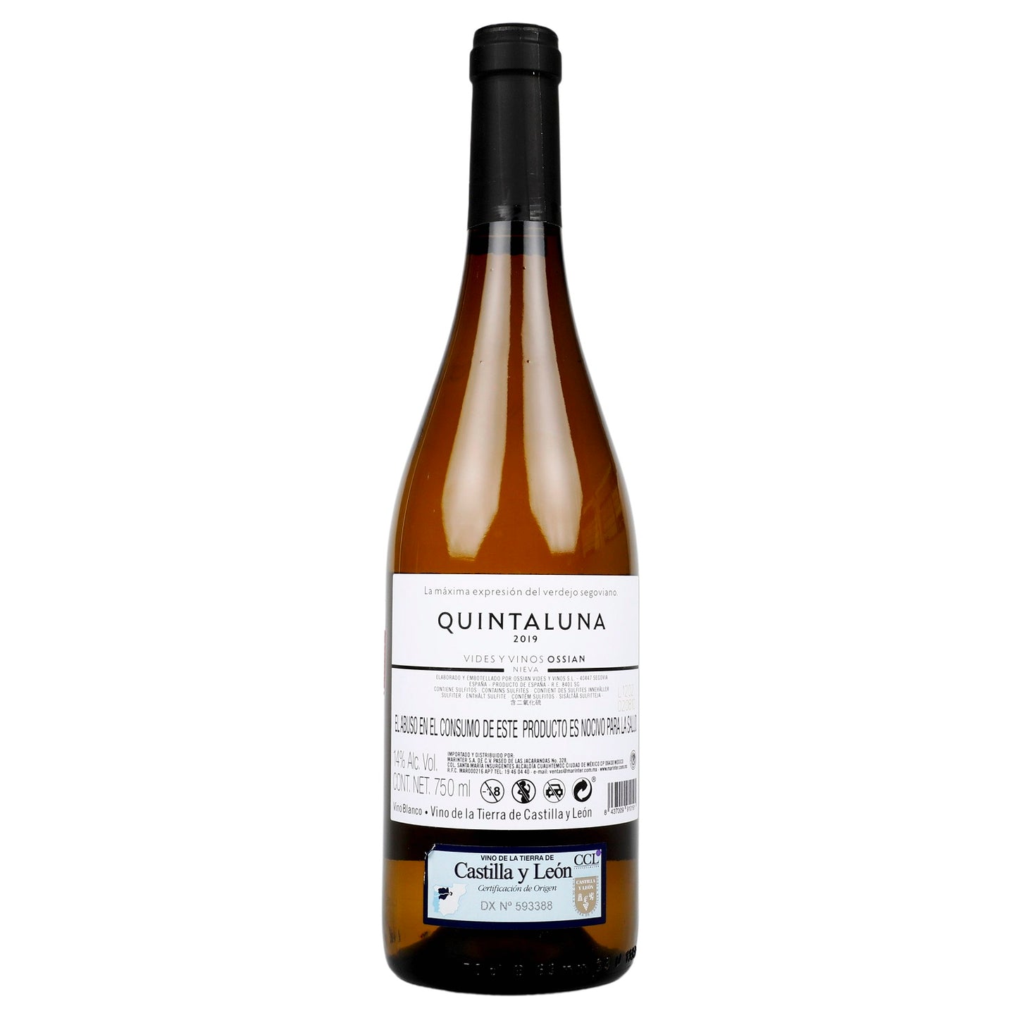 Vino Blanco Quintaluna 2019 de 750 ml - España