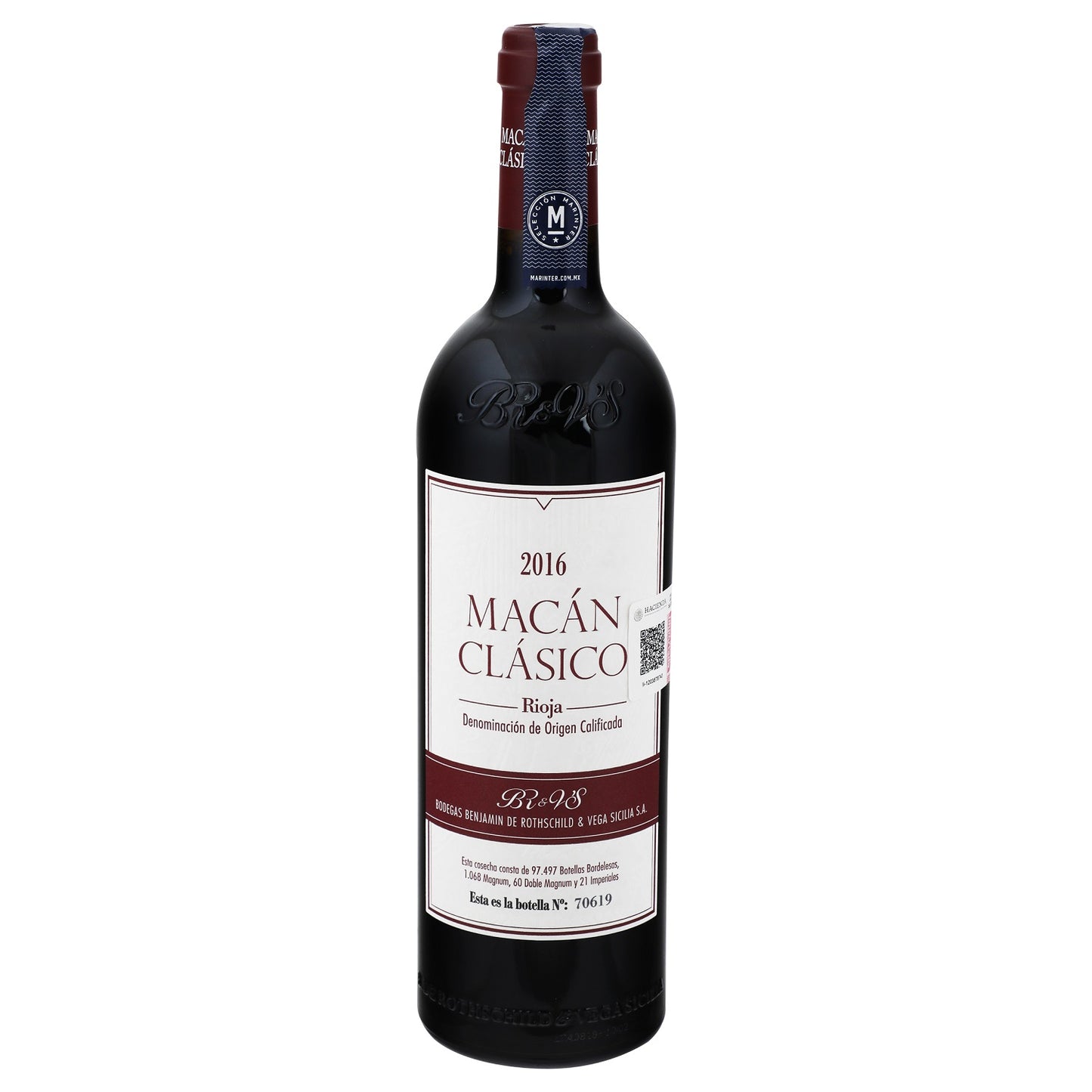 Vino Tinto - Macan Clasico 2016 de 750 ml - España