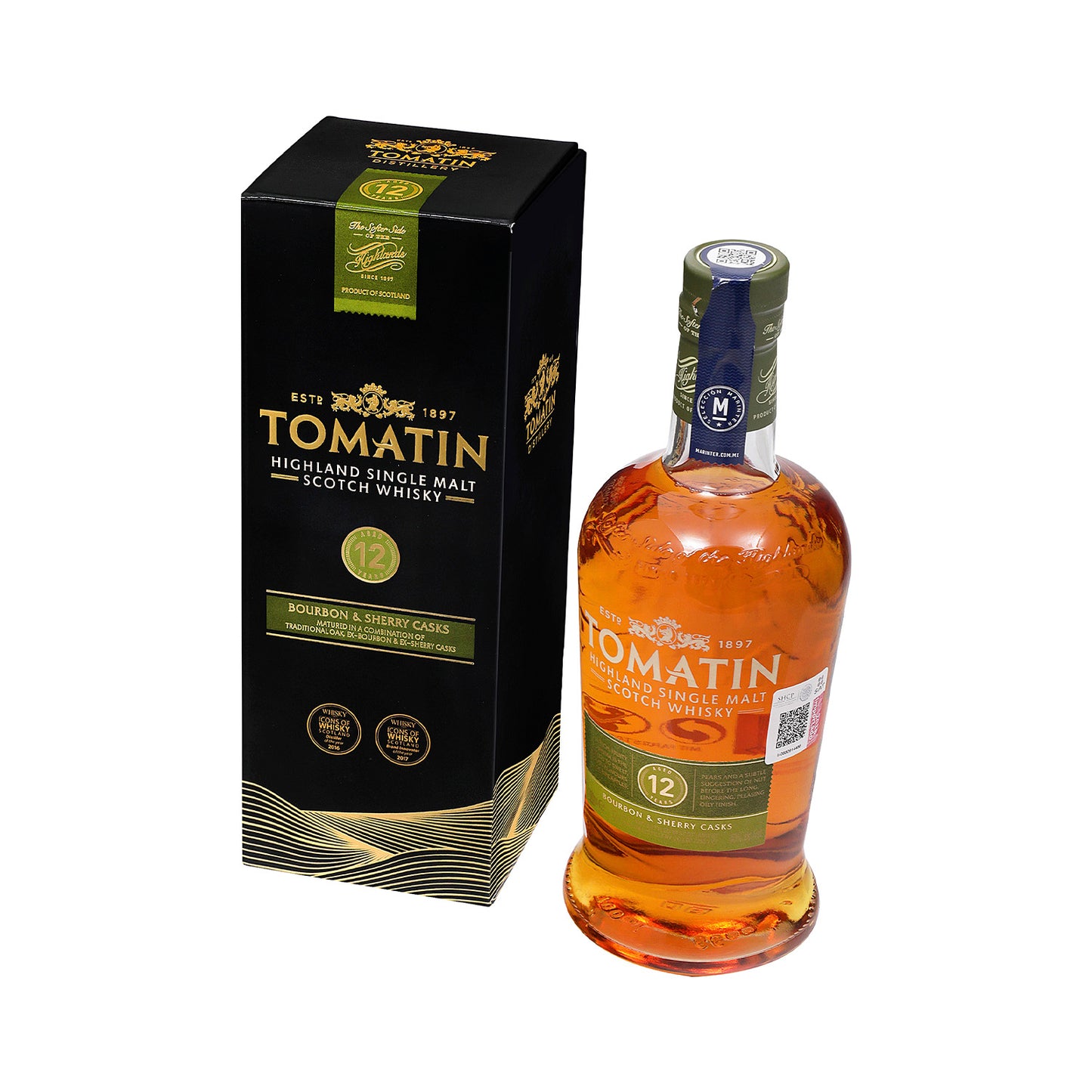 Whisky - Tomatin 12 años de 700 ml - Escocia