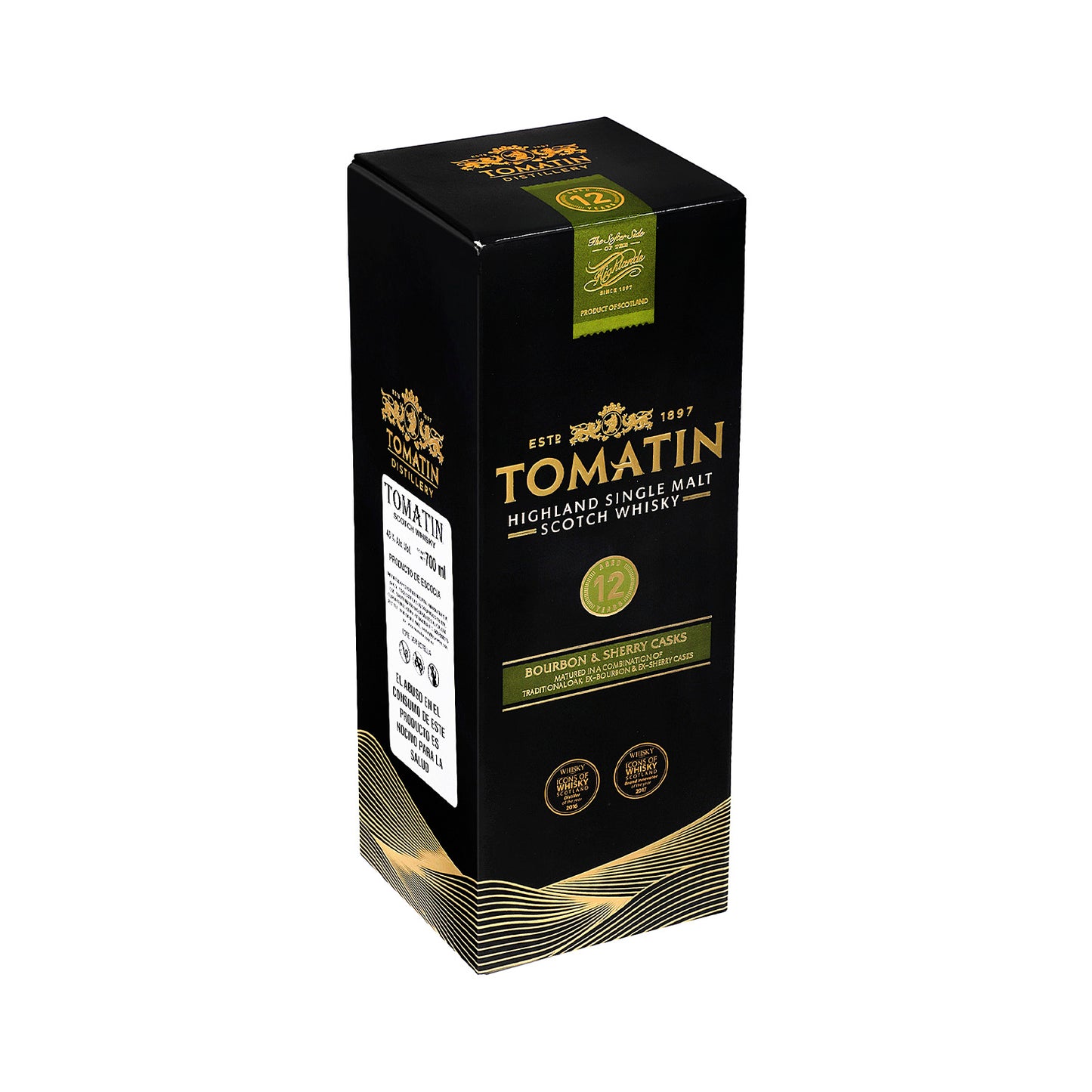 Whisky - Tomatin 12 años de 700 ml - Escocia