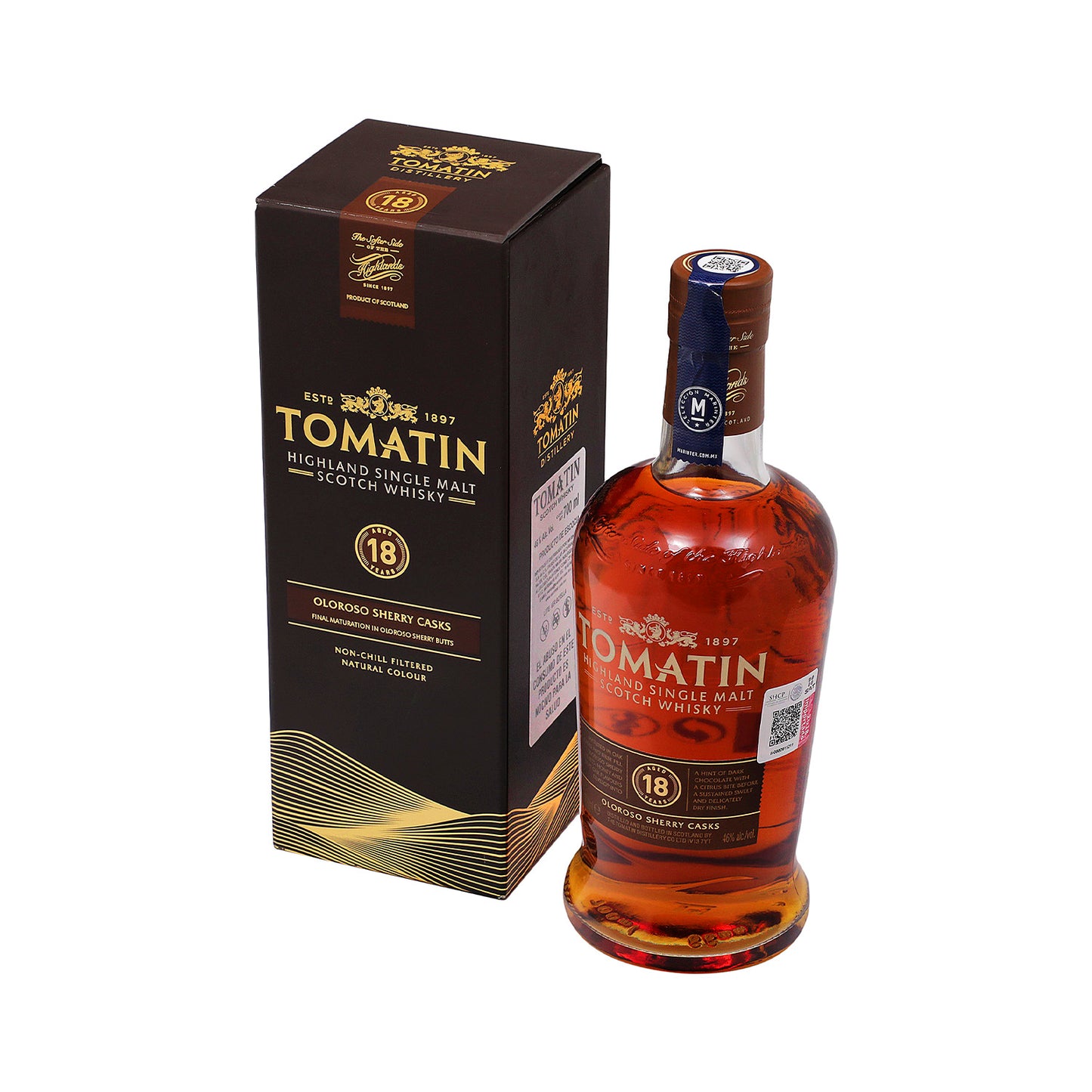 Whisky - Tomatin 18 años - 700 ml - Escocia