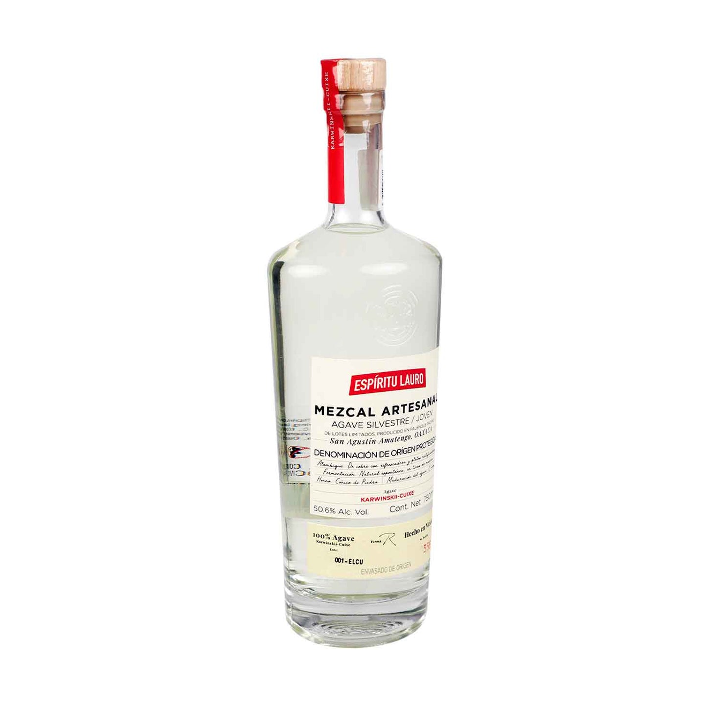 Mezcal Espiritu Lauro Silvestres Cuixe de 750 ml - México