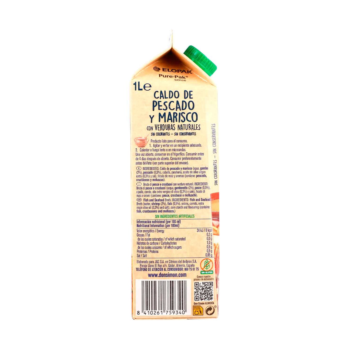 Caldo - Don Simon de Pescado y Marisco - 1000 ml - España