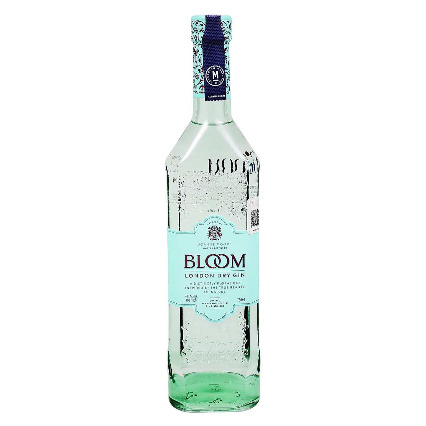 Ginebra - Bloom London Dry de 750 ml - Reino Unido