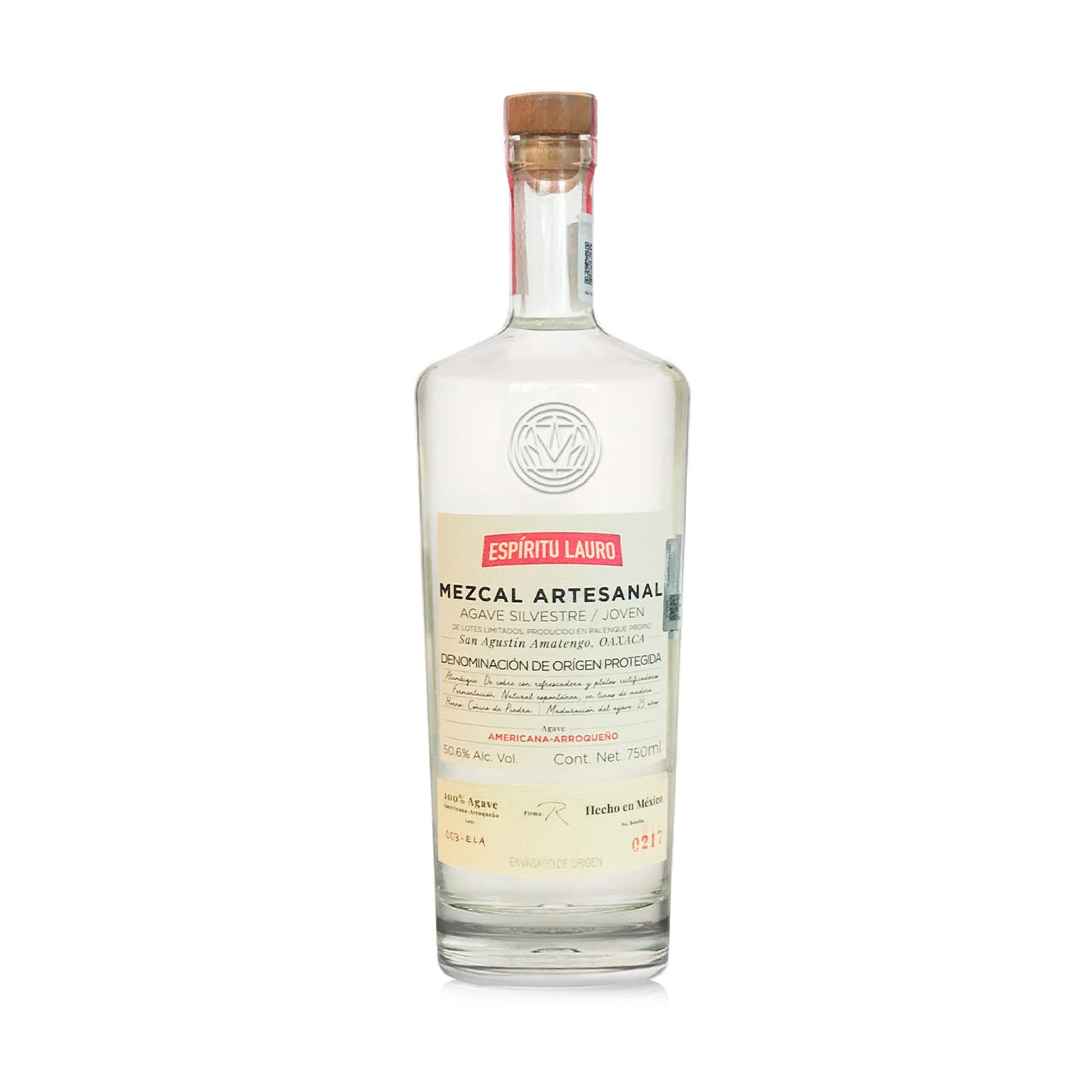 Mezcal - Espíritu Lauro Silvestres Arroqueño - 750 ml - México, Oaxaca